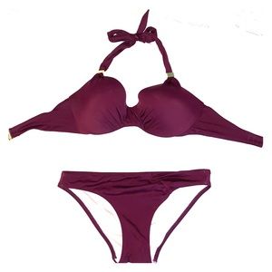 VS dark maroon bikini